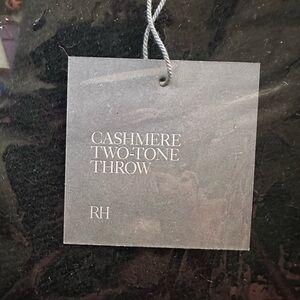 Restoration hardware cashmere two tone throw